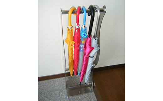 オールステンレス製　傘掛け　レギュラータイプ ウェイブ  雑貨 F21R-580