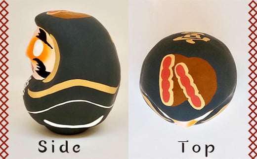 【宮城県】逢うふるさとチョイス 47都道府県オリジナル白河だるま  人形 工芸品 インテリア F23R-414