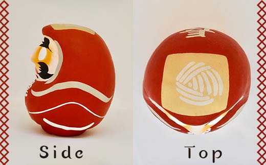 【長野県】逢うふるさとチョイス 47都道府県オリジナル白河だるま  人形 工芸品 インテリア F23R-425