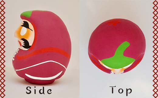 【奈良県】逢うふるさとチョイス 47都道府県オリジナル白河だるま  人形 工芸品 インテリア F23R-434