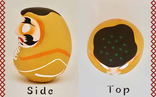 【大阪府】逢うふるさとチョイス 47都道府県オリジナル白河だるま  人形 工芸品 インテリア F23R-437