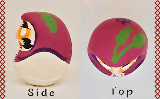 【島根県】逢うふるさとチョイス 47都道府県オリジナル白河だるま  人形 工芸品 インテリア F23R-443