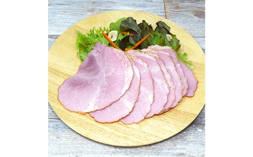 ＜サガミハム＞丸ごとそのまま！切り分けて美味しいスモークドハム約2.8kg 肉 お肉 豚肉 サラダ 惣菜 弁当 ステーキ 厚切り 福島県 白河市  豚モモ肉 豚もも モモ肉 もも肉 ポーク 豚 モモ ポーク 食品 F23R-463