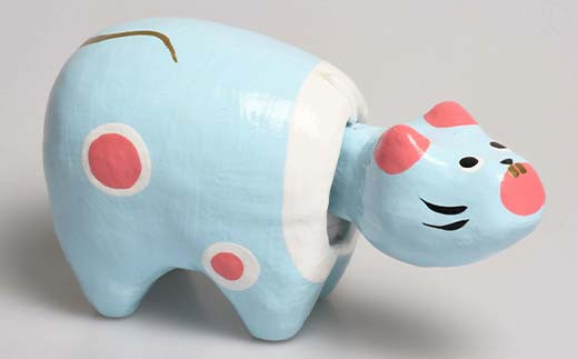 干支べこ（ねずみ）  人形 工芸品 インテリア F23R-808