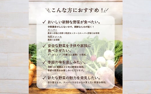 《有機JAS認証》 オーガニック 季節のお野菜が届く定期便（小） 年5回配送  野菜 セット 詰め合わせ 詰合せ 食品 F23R-940