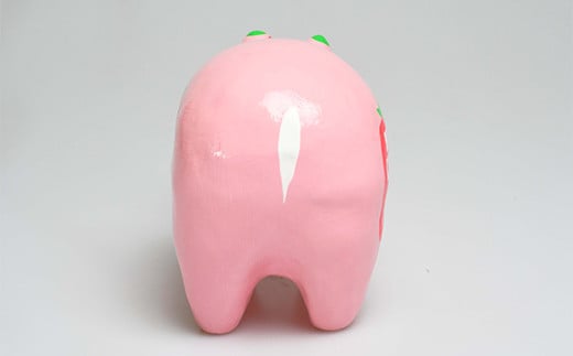 酪王いちごオレ 赤べこ  人形 工芸品 インテリア F23R-842