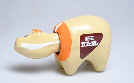 酪王カフェオレ 赤べこ  人形 工芸品 インテリア F23R-843