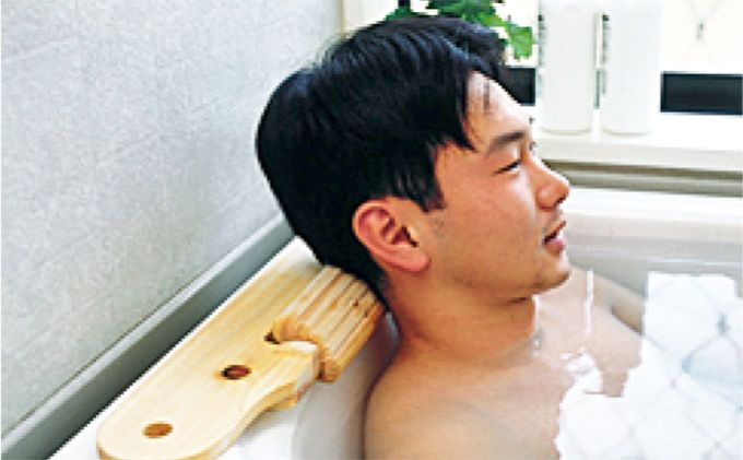 ひのきのくるりん湯まくら 雑貨 バスグッズ グッズ お風呂 ヒノキ　※沖縄・離島への配送不可