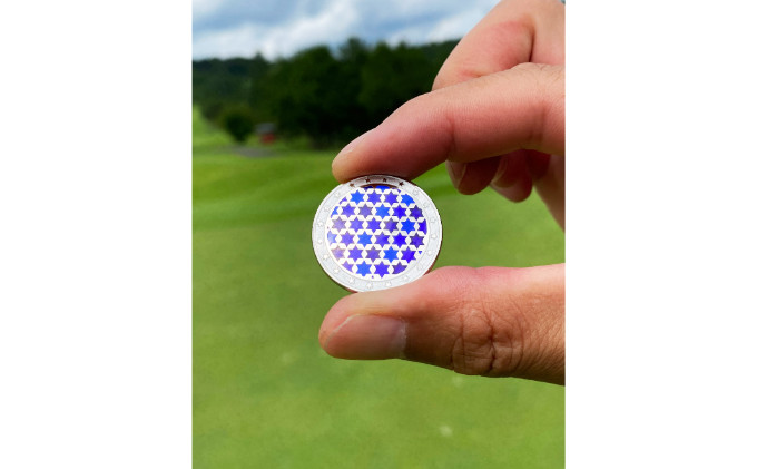 オリジナル ゴルフマーカー（ao）◇ ゴルフ用品 民芸品 工芸品 伝統技術 雑貨 日用品 オリジナル デザイン 純銀製 七宝焼 プレゼント 記念品