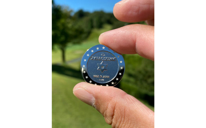 オリジナル ゴルフマーカー（ao）◇ ゴルフ用品 民芸品 工芸品 伝統技術 雑貨 日用品 オリジナル デザイン 純銀製 七宝焼 プレゼント 記念品