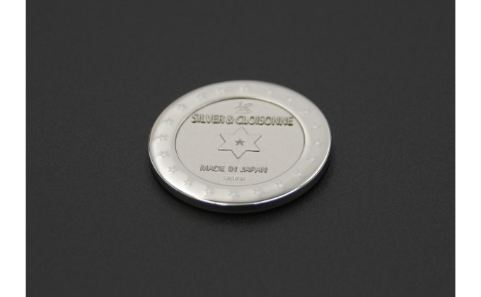 オリジナル ゴルフマーカー（ao）◇ ゴルフ用品 民芸品 工芸品 伝統技術 雑貨 日用品 オリジナル デザイン 純銀製 七宝焼 プレゼント 記念品