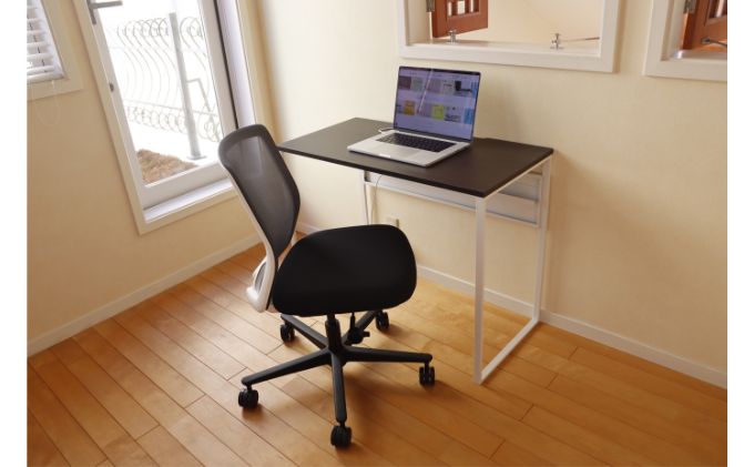 【＆FREL】ワークテーブル 天板（ブラック）脚/フレーム（ブラック）幅120　奥行60　高さ72 ※離島への配送不可