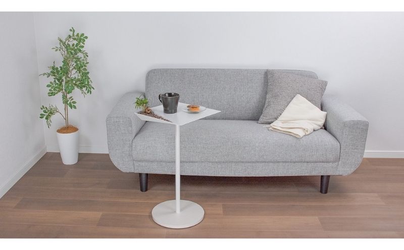 【＆FREL】BCジオラマテーブル 幅33㎝ 奥行33㎝ 高さ62㎝【ホワイト】 ※離島への配送不可