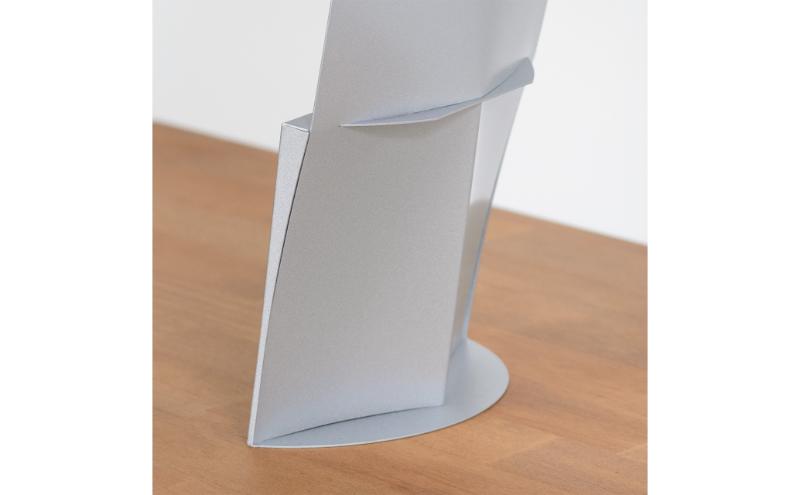 ＆FREL IFVフラワーベース 幅16cm x 奥行5cm x 高さ36cm 全6色 インテリア 花瓶【ガンメタリック】 ※離島への配送不可