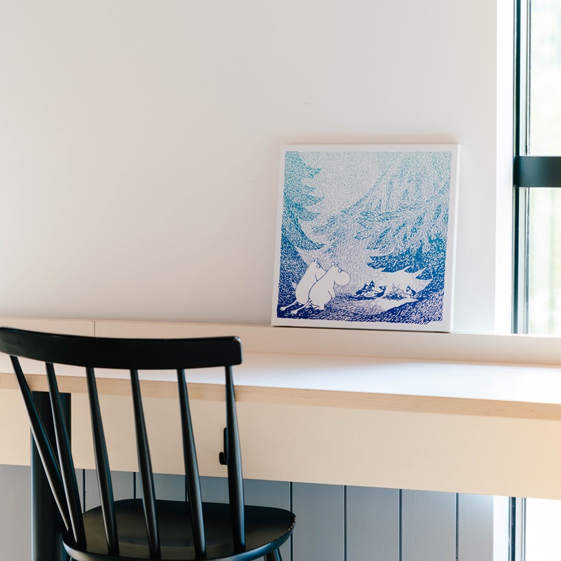 MOOMINVALLEY PARK ファブリックパネルSサイズ（夜の森）[52211013]