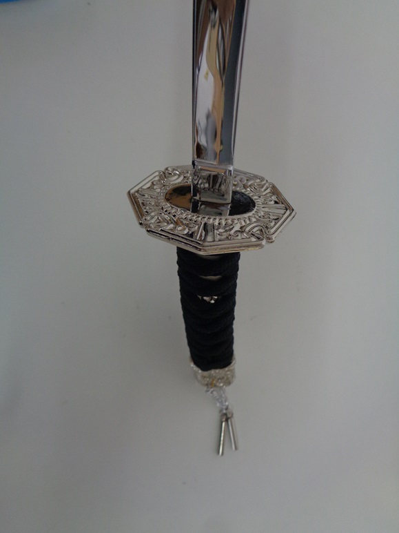 創業80余年 森泉人形の太刀一本飾り 黒[52210985]