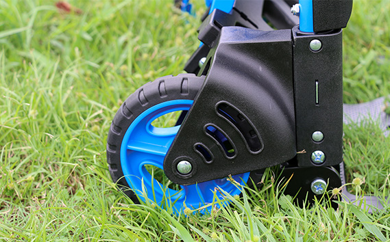 花岡車輌 2輪・4輪で使えるフラットカート 2×4 ブルー 台車 F-CART2×4