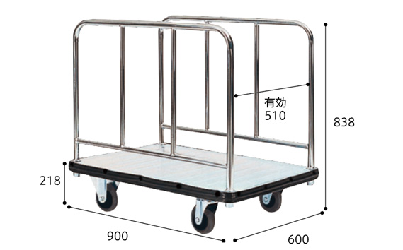 花岡車輌ダンディ大型台車300kgカゴ車（長尺式） DA－P