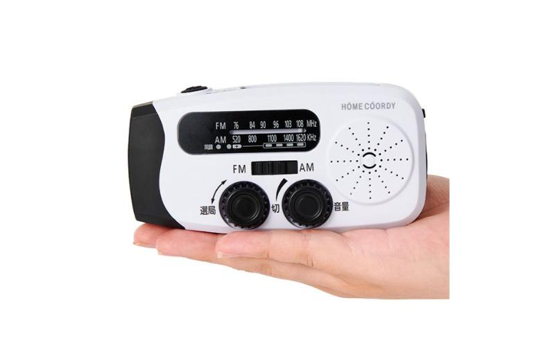 ホームコーディ　FM/AM充電ラジオ　ホワイト イオンリテール 家電