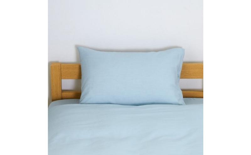 ホームコーディ　まくらカバー　無地　35cm×50cmまくら用 ブルー イオンリテール 寝具