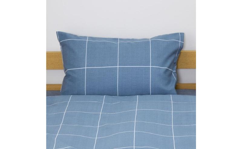 ホームコーディ　まくらカバー（柄） 43cm×63cmまくら用 ネイビー1 イオンリテール 寝具