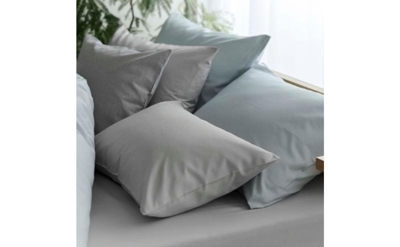 ホームコーディ　まくらカバー　無地　50cm×70cmまくら用 ブルー イオンリテール 寝具