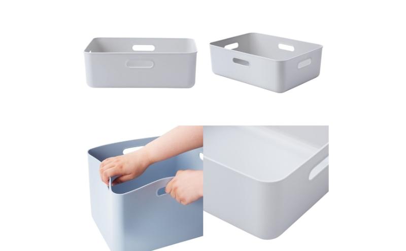 ホームコーディ　やわらか収納ボックスレギュラー浅型　グレージュ　2個入 イオンリテール 家具