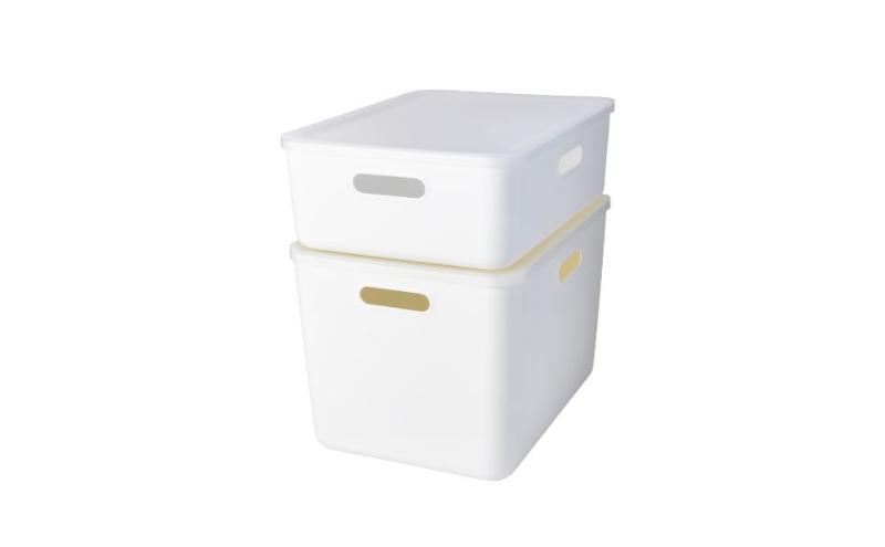 ホームコーディ　やわらか収納ボックスレギュラー浅型　ブルー　2個入 イオンリテール 家具