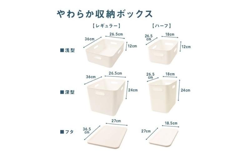 ホームコーディ　やわらか収納ボックスレギュラー浅型　ブルー　2個入 イオンリテール 家具