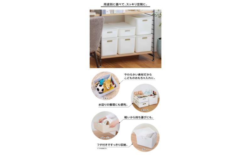 ホームコーディ　やわらか収納ボックスレギュラー用フタ　クリア　2個入 イオンリテール 家具