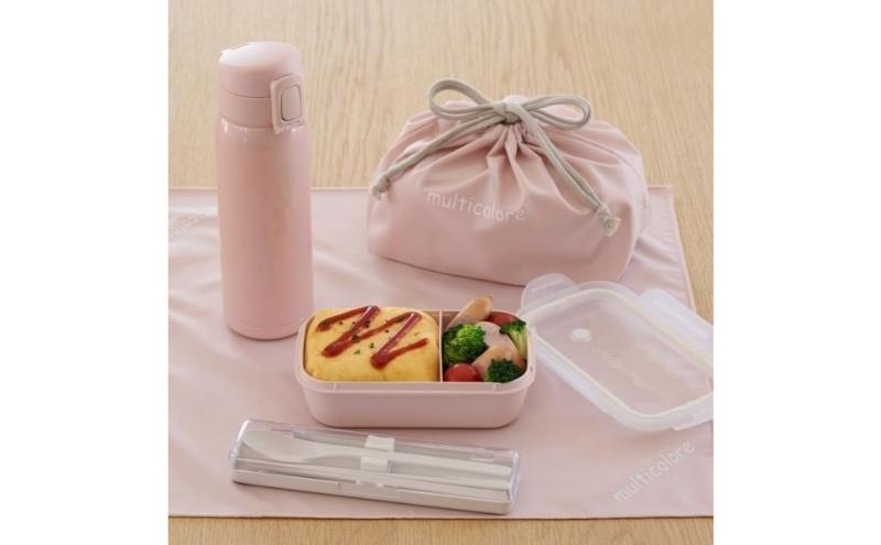 ホームコーディ　ふんわり盛れるシンプルランチボックス1段　ピンク イオンリテール 日用品