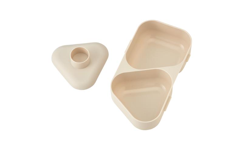 ホームコーディ　おにぎりランチボックス1段　グレージュ イオンリテール 日用品