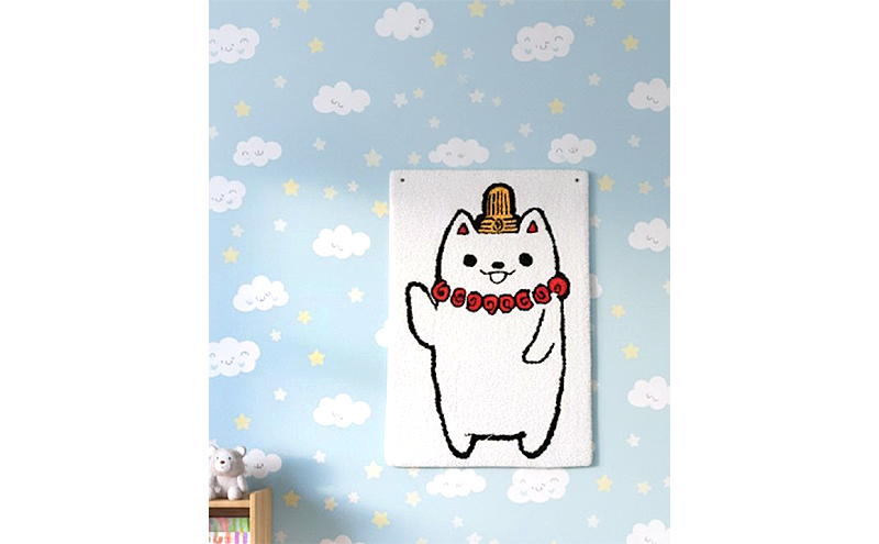 かそりーぬラグマット マット キャラクター ベッドマット 足元マット 玄関マット ラグマット タフティング 長方形 約70×50cm 小さめ 寝室 子ども部屋 リビング インテリア 千葉市 千葉県