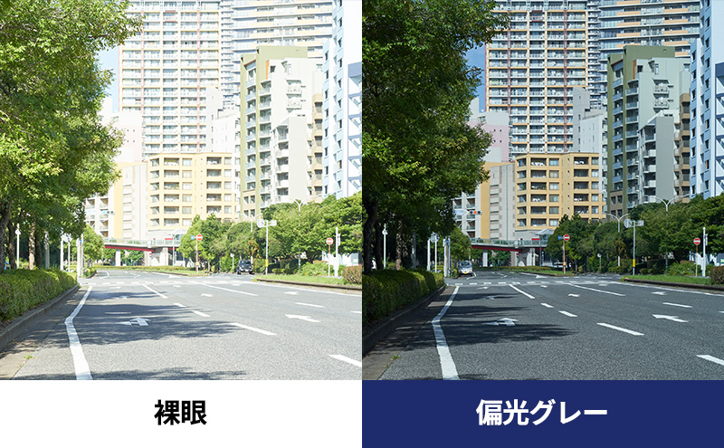 跳ね上げ式/「偏光」前掛けサングラス　小ぶりのメガネ用　天地浅めの丸型タイプ　「BV-27」　レンズカラー：(1)偏光グレー