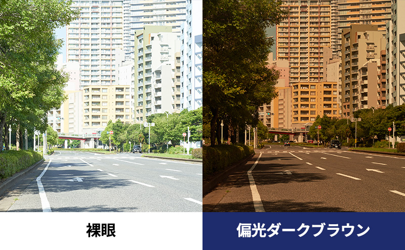 跳ね上げ式/「偏光」前掛けサングラス　柔らかい印象を与えるボストンタイプ　「BV-31」　レンズカラー：(4)偏光ダークブラウン