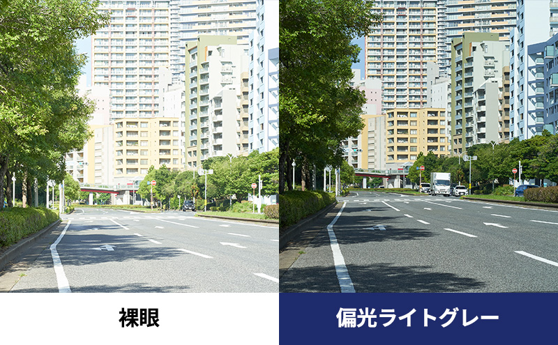 跳ね上げ式/「偏光」前掛けサングラス　側面から入り込む光や風をしっかりガード、ベーシックタイプ　「BV-55」　レンズカラー：(3)偏光ライトグレー