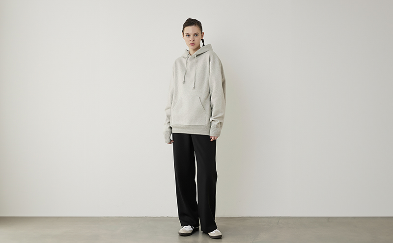 パーカー アンユースレス スニットパーカー 服 洋服 ファッション 耐久性 上品 コーマ糸 無撚糸コットン 洗濯可能 墨田区 東京都 Ｌグレー/XL