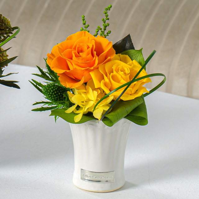 シャイン 花 お花 プリザーブドフラワー ギフト プレゼント お祝い 誕生日 お供え アレンジ インテリア 東京都 墨田区【ブルー】