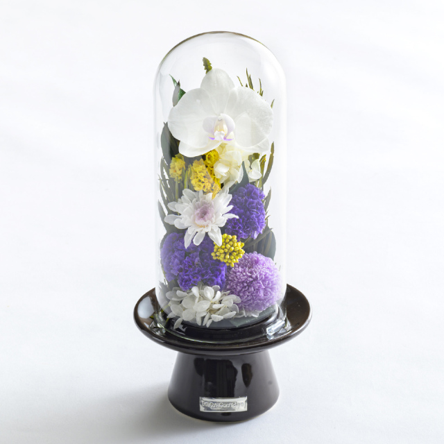 天目 花 お花 プリザーブドフラワー ギフト プレゼント お祝い 誕生日 お供え アレンジ インテリア 東京都 墨田区【ピンク系・水色花器/単品】