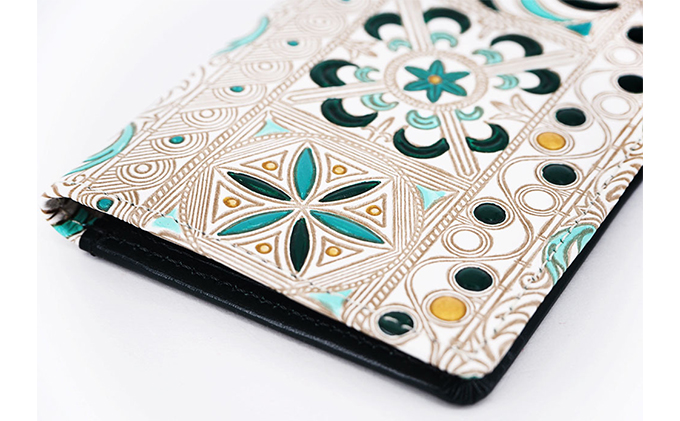 パスケース 錦紗 緑 文庫屋大関 名刺入れ カードホルダー 名刺ケース 名刺ホルダー カード入れ 定期入れ 定期ケース 雑貨 生活雑貨 小物 革小物 革製品 本革 日用品 民芸品 工芸品 東京 東京都 墨田区