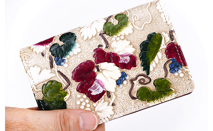 パスケース 野葡萄 文庫屋大関 名刺入れ カードホルダー 名刺ケース 名刺ホルダー カード入れ 定期入れ 定期ケース 雑貨 生活雑貨 小物 革小物 革製品 本革 日用品 民芸品 工芸品 東京 東京都 墨田区