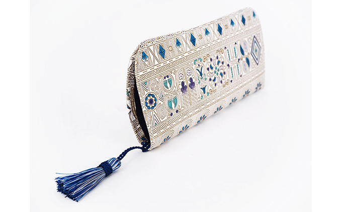 【文庫屋大関】メガネケース　アポロン＜ブルー＞【皮革工芸品】 ファッション小物 民芸品