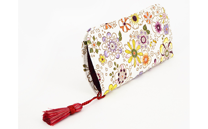 【文庫屋大関】メガネケース　みつばち【皮革工芸品】 ファッション小物 民芸品