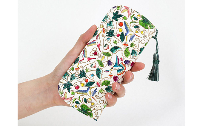 【文庫屋大関】メガネケース　ハチドリの憂鬱　【皮革工芸品】 ファッション小物 民芸品