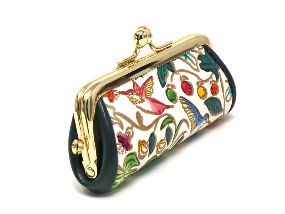 【文庫屋大関】印鑑ケース　ハチドリの憂鬱　【皮革工芸品】 ファッション小物 民芸品