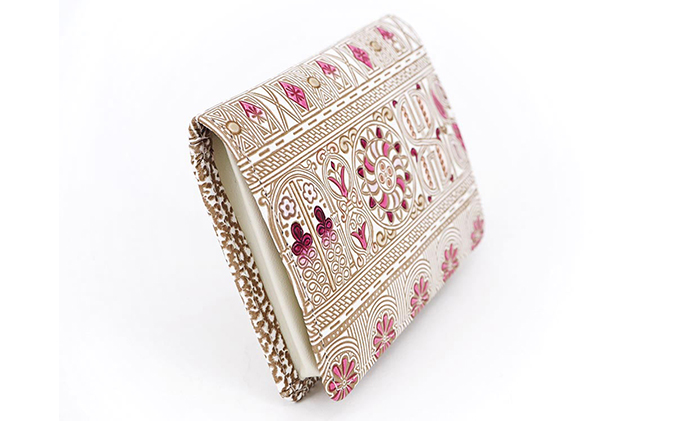 【文庫屋大関】箱まち小銭入れ　アポロン＜ピンク＞【皮革工芸品】 ファッション小物 財布 民芸品