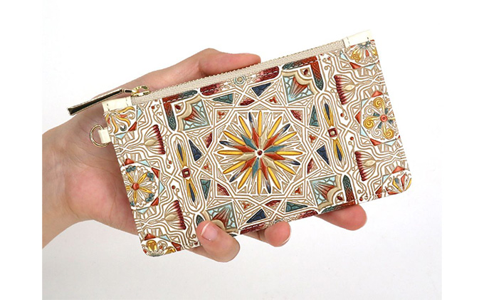 【文庫屋大関】すっきりカードケース　カロ＜ブロンズ＞【皮革工芸品】 ファッション小物 雑貨 フラグメントケース 小銭入れ付き 収納 スマート 日本製