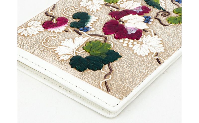 【文庫屋大関】パーソナルホルダー　野葡萄【皮革工芸品】 民芸品 雑貨 日用品 文房具 革小物 革製品 ファイル ケース