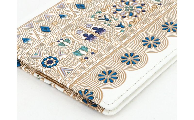 【文庫屋大関】パーソナルホルダー　アポロン＜ブルー＞【皮革工芸品】 民芸品 雑貨 日用品 文房具 革小物 牛革 ファイル ケース