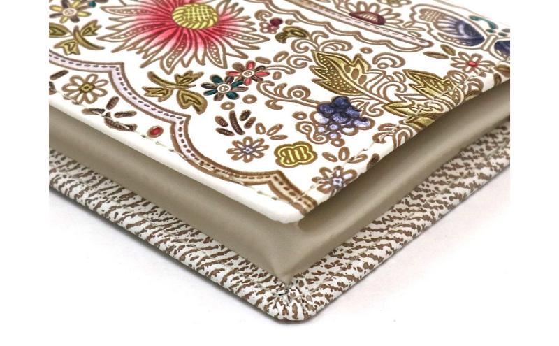 【文庫屋大関】箱まち小銭入れ 茉莉花〈珊瑚〉【皮革工芸品】 革製品 工芸品 民芸品 牛革 財布 小銭入れ 小物入れ お祝い ギフト プレゼント 墨田区 東京都